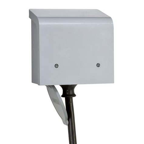 50 amp non-metallic power inlet box|50 amp power outlet box.